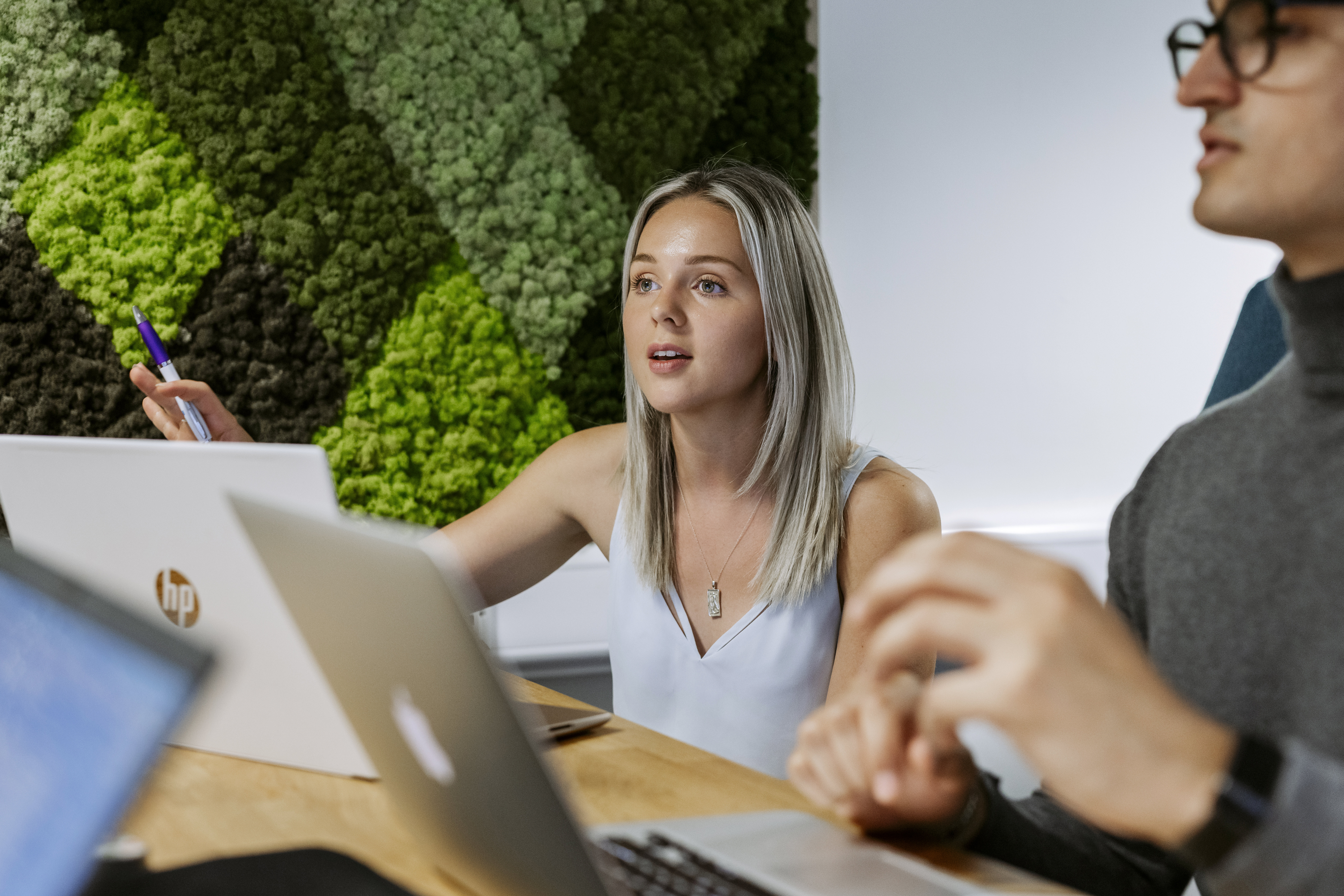 People in a team meeting